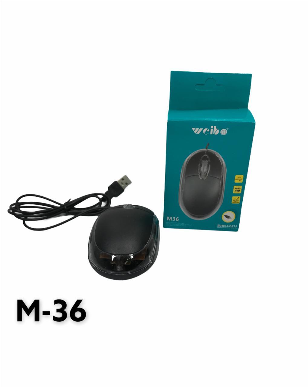 MOUSE WEIBO ALAMBRICO M36